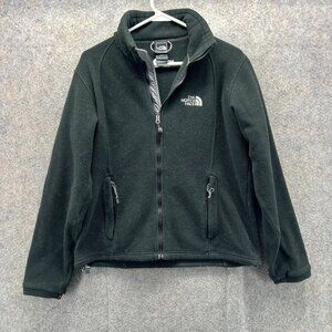 The North Face Jacket Womens Medium Black Full Zip Outdoor Fleece Khubu Denali